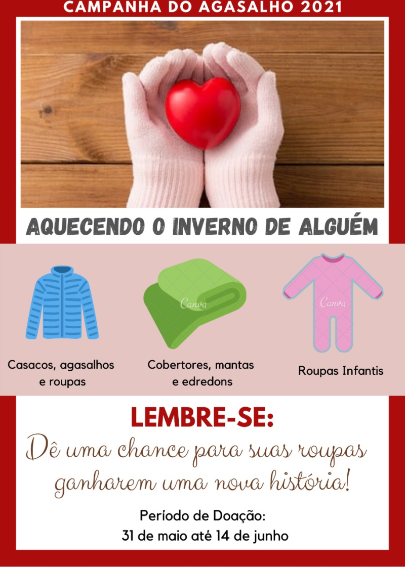 HOJE é o último dia para colaborar com a Campanha do Agasalho 